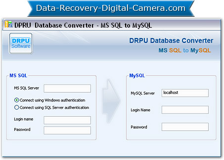 MSSQL zum MySQL Datenbank-Konverter Screenshot