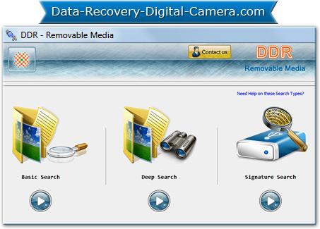 Logiciel Démontable Screenshot De Rétablissement De Données De Médias