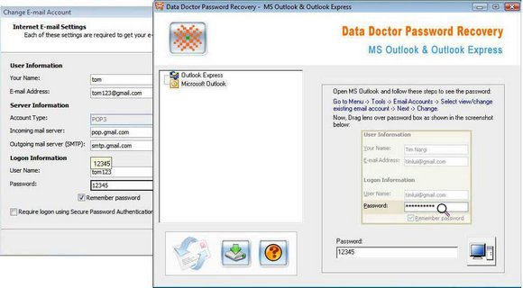 Screenshot of Recover Forgotten Outlook Password