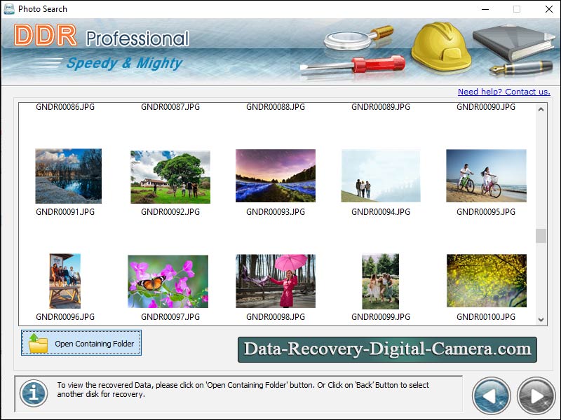 Laptop Vista Partition Recovery Tool screen shot