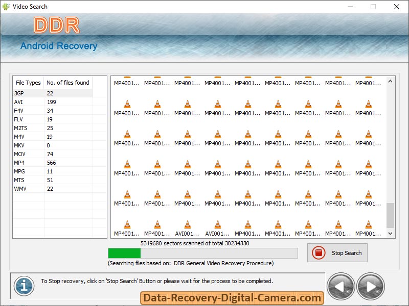 Screenshot of Data Recovery Android