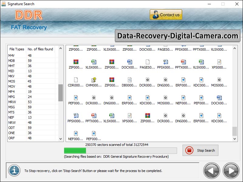 Screenshot of Data Recovery for FAT