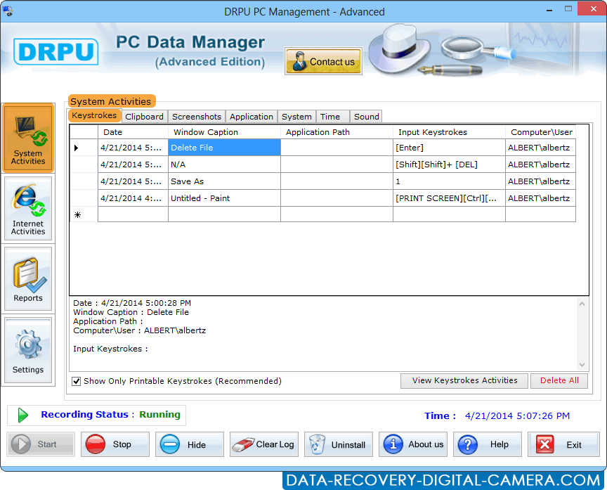 Keylogger Avançado