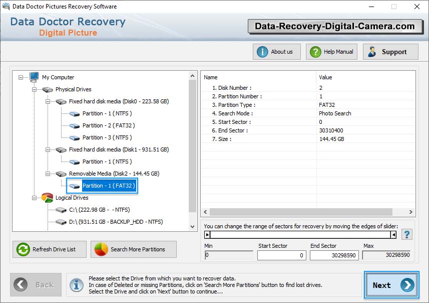 Software Di Recupero Delle Immagini Di Digital