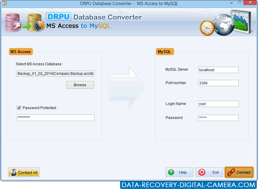 MS accesso al convertitore della base di dati di MySQL