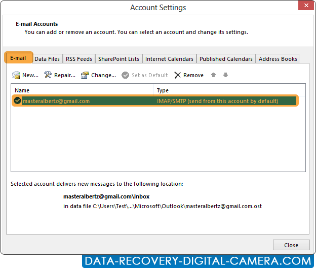 Select email