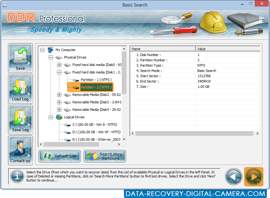 Data Recovery for DDR Professional