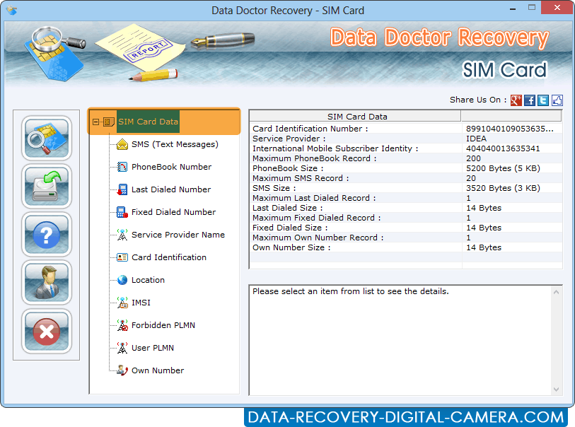 Data Recovery for SIM Card