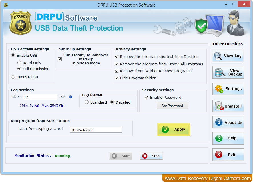 USB Data Theft Protection Tool