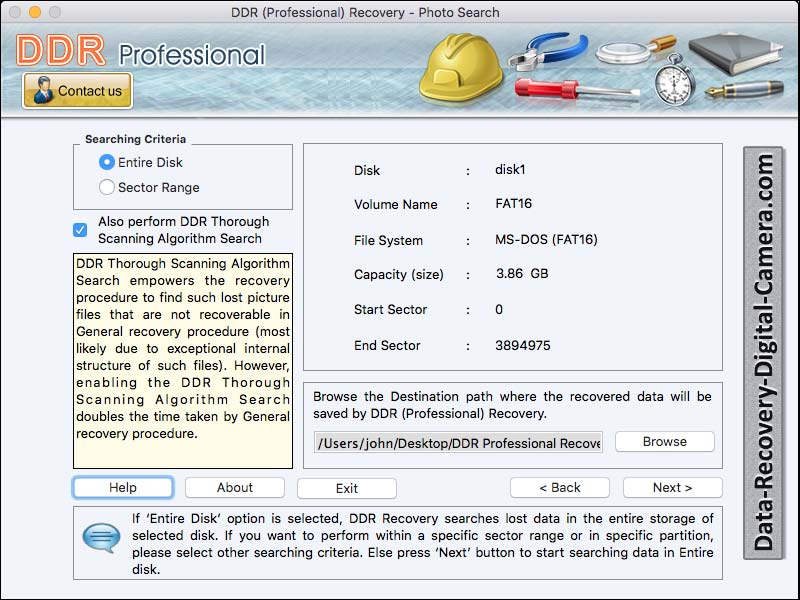 Screenshot of Files Recover Mac 4.8.9.6