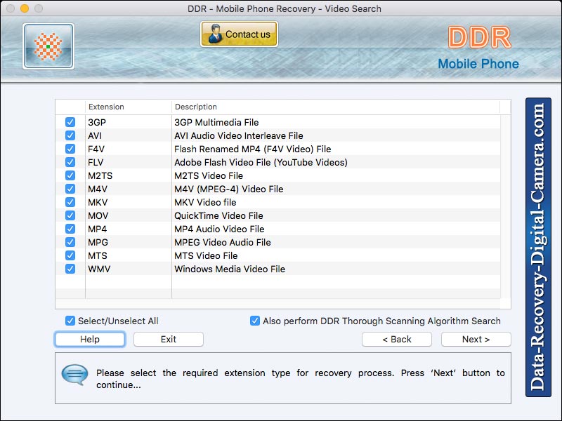 Screenshot of Mac Recover Mobile